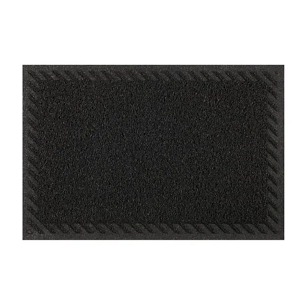 CAPACHO VINIL LIGHT REBAIXO ELITE PRETO KAPAZI 40CM X 60CM