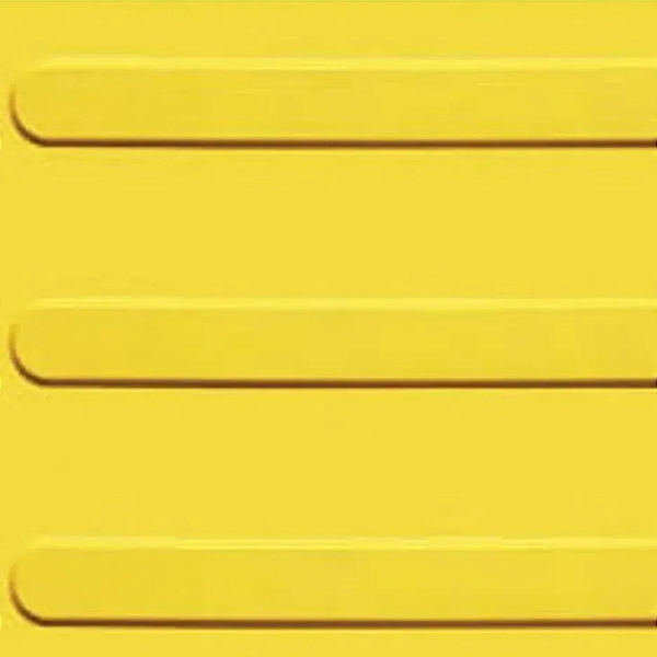 DEMARCACAO TATIL DIRECIONAL AMARELO KAPAZI 25CM X 25CM 16PÇS - 1M²