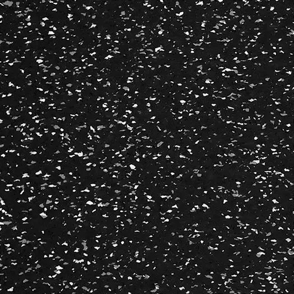 PISO EMBORRACHADO KAPAZI RUBBERKAP 5MM PRETO COM BRANCO 1M X 10M - 10M²