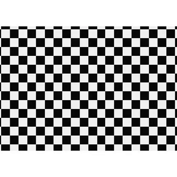 PISO VINILICO EM MANTA KAPAZI 0,7MM XADREZ BRILHO PRETO E BRANCO 2M X 25M - 50M²