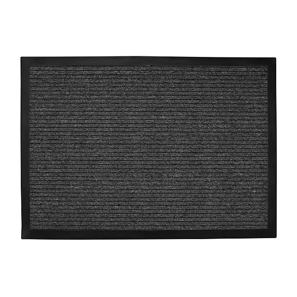 TAPETE DUO 40CM X 60CM PRETO COM BORDA 2CM