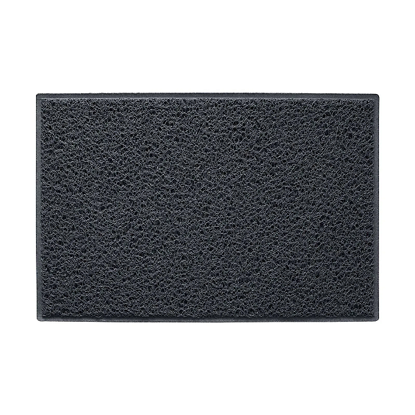 TAPETE KAPAZI HOME AGULHADO LISO BASE ANTIDER GRAFITE 1,20M X 15M - 18M²
