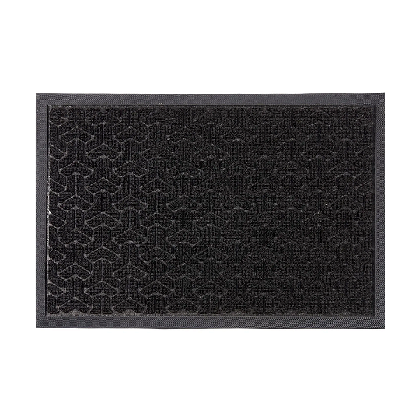 TAPETE KAPAZI HOME AGULHADO LISO BASE ANTIDER GRAFITE 60CM X 15M - 18M²