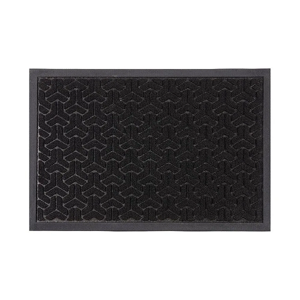 TAPETE WATERKAP COMERCIAL KAPAZI 90CM X 1,50M PRETO - 1PÇ