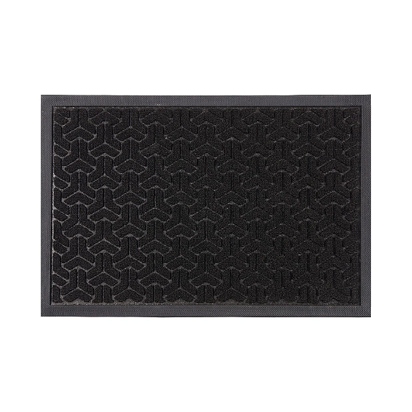 TAPETE WATERKAP RESIDENCIAL KAPAZI 40CM X 60CM PRETO - 3PÇS