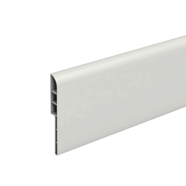 RODAPÉ DE PVC ARKHÉ BRANCO 10CM BOLEADO 15MM - 2M