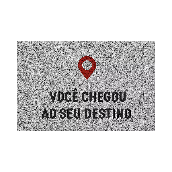 CAPACHO VINÍLICO ESTAMPADO DESTINO 60X40CM