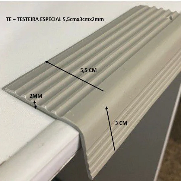 TESTEIRA ESPECIAL DE PVC 5,5×2,5CM (COR À DEFINIR) 2MM - 50M