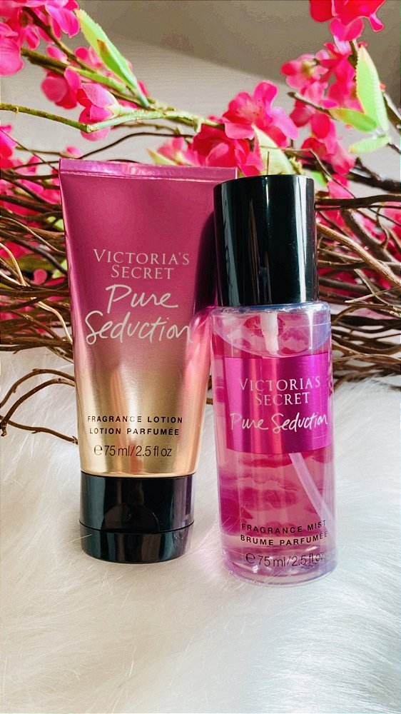 Victoria's Secret Kit Body Splash + Creme Hidrante Pure Seduction