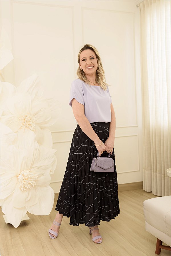 Blusa Lirio Lavanda