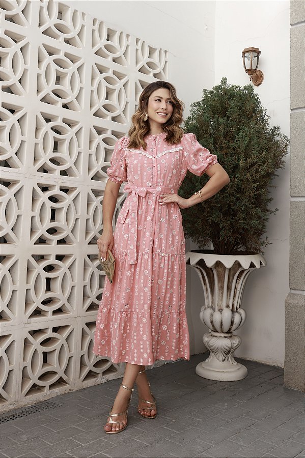 Vestido Lina Rosê
