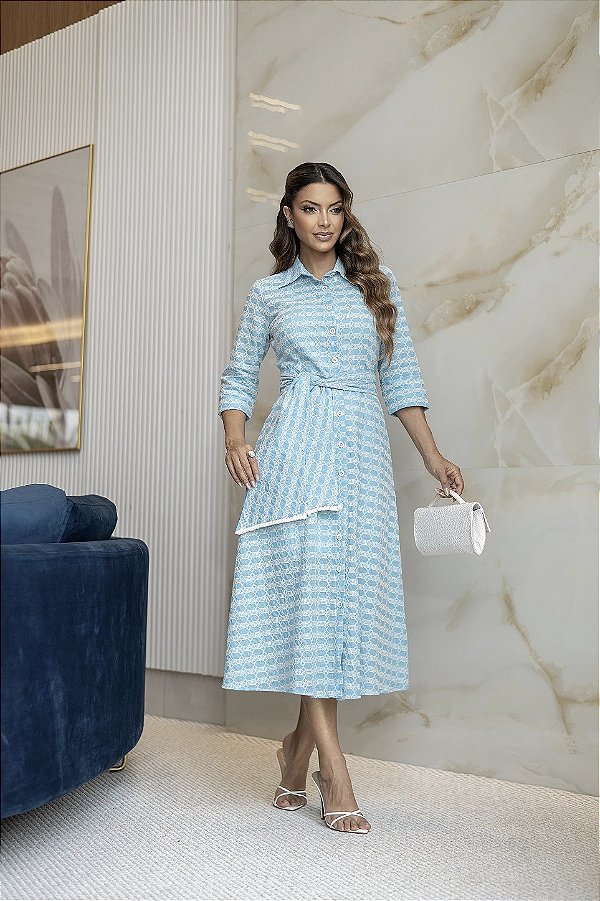 Chemise Laura Azul