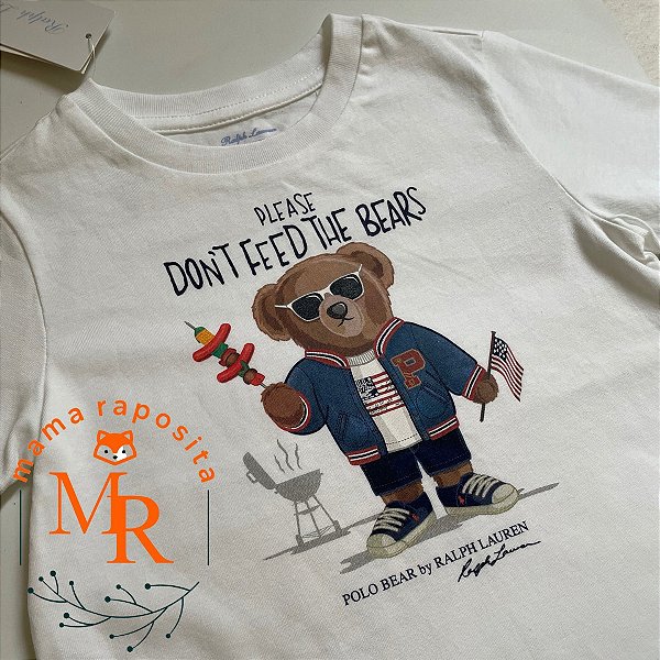 Camiseta Polo Ralph Lauren Bear infantil - Mama Raposita