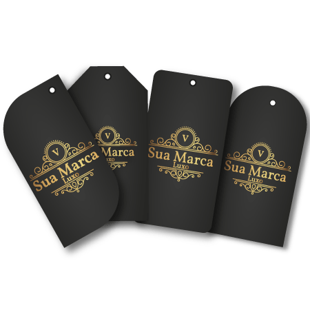 Cartelas Personalizadas para Roupas escolha o formato 1.000 und.