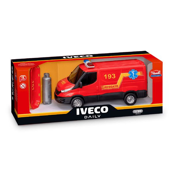 Carrinho Bombeiro Iveco Daily com Acessórios Usual