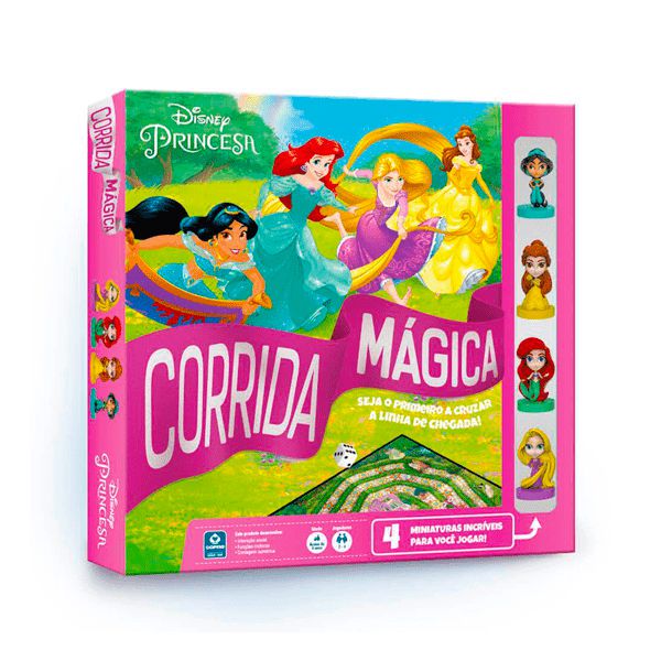 Jogo Tabuleiro Corrida Mágica Disney Princesas Copag