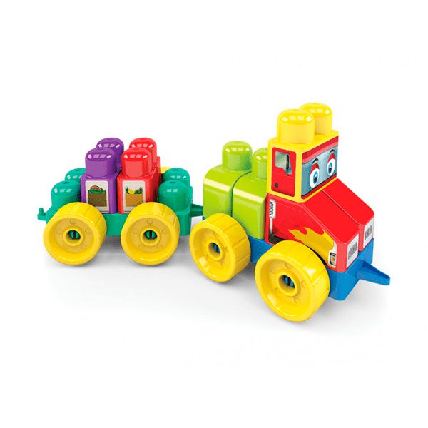 Blocos de Montar Eduativos Bloco Cargo 20 Peças MK358 Dismat