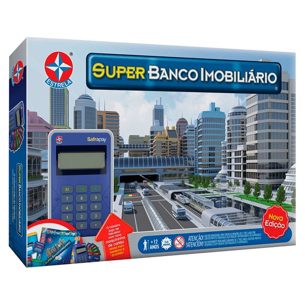 Super Banco Imobiliário Jogo de Tabuleiro Estrela Nova Edição
