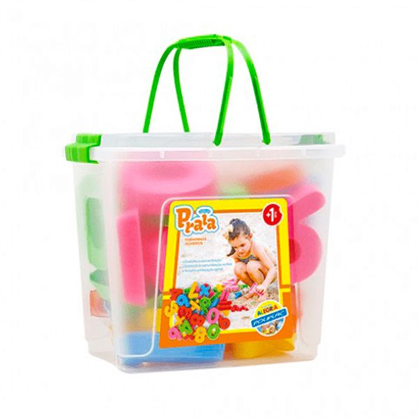 Kit Baldinho de Praia Forminhas com Números/Sinais Poliplac