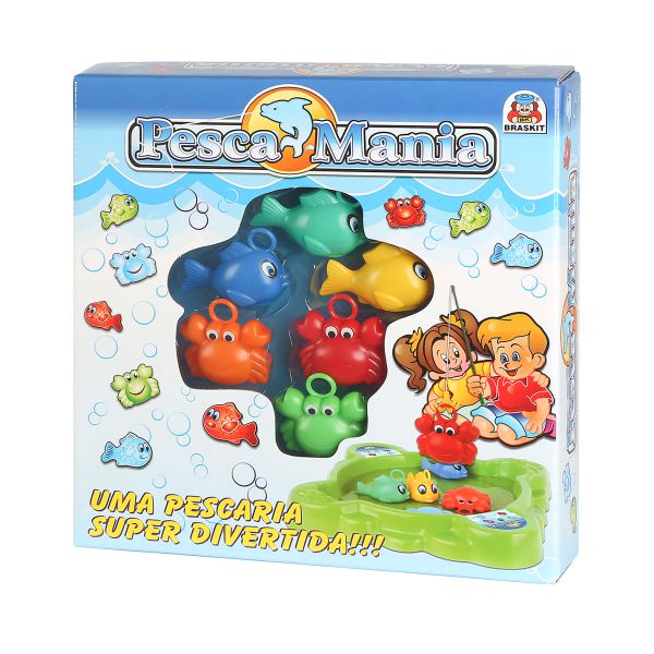 Jogo Pesca Mania com 2 varas de pescar Braskit