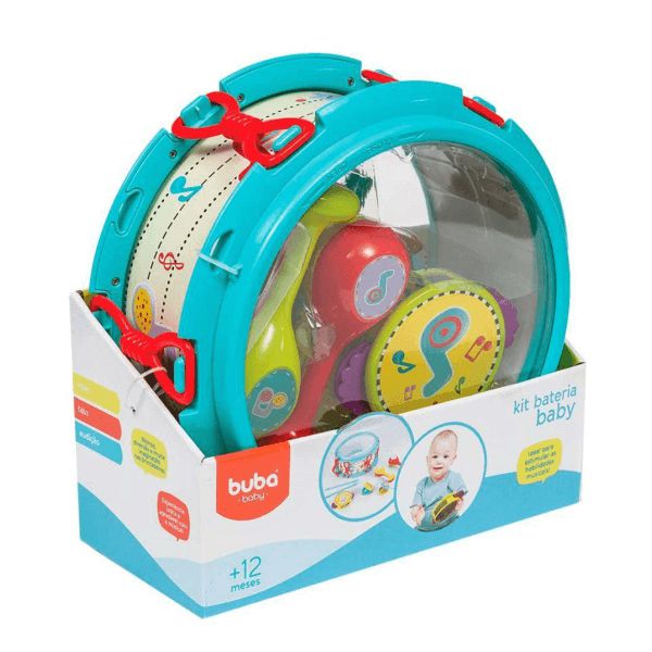 Kit Bateria Baby com Várias Peças Buba