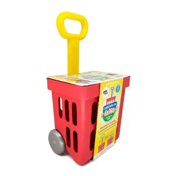 Carrinho de feira Vermelho/Rosa Paki Toys