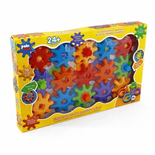Engrenagens Gira Gira 15 peças Paki Toys