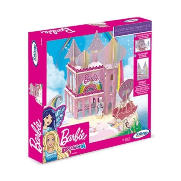 Playset Barbie Reino Dreamtopia em Madeira Xalingo