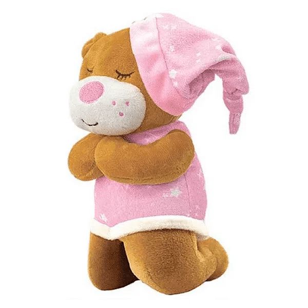 Urso Musical que Ora o Pai Nosso Rosa Unik Toys