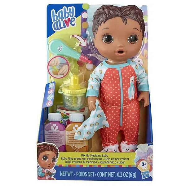 Baby Alive Aprendendo a Cuidar Negra