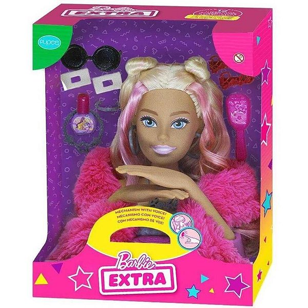 Barbie Styling Head Extra com Frases