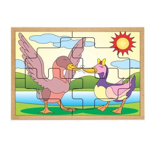 Quebra-Cabeça Casal Patos