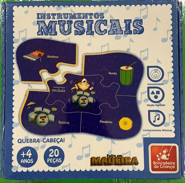 Quebra-Cabeça Instrumentos Musicais