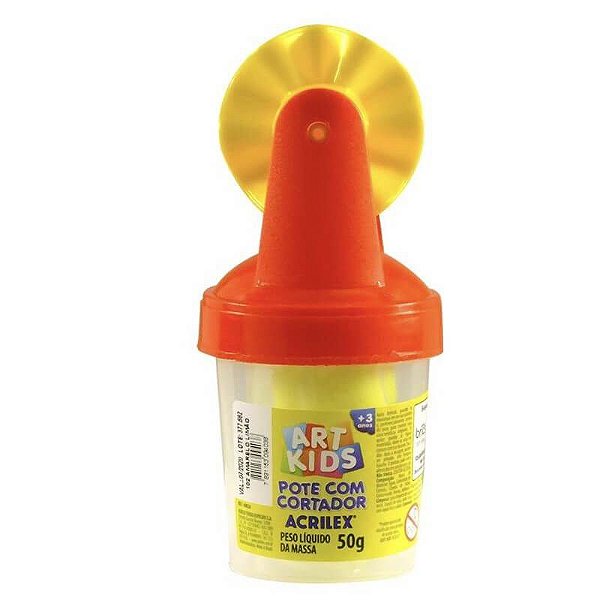 Pote de Massinha com Cortador Ondulado