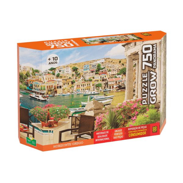 Puzzle 750 Panorama Horizonte Grego Grow