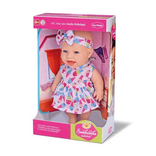 Boneca Bambolinha Branca Bambola