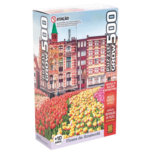 Quebra-Cabeça 500 Peças Flores de Amsterdã Grow