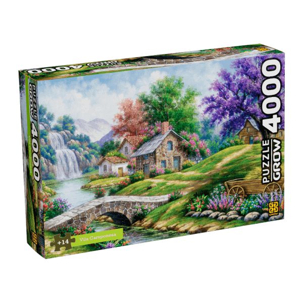 Quebra-Cabeça 4000 Peças Vila Camponesa Grow