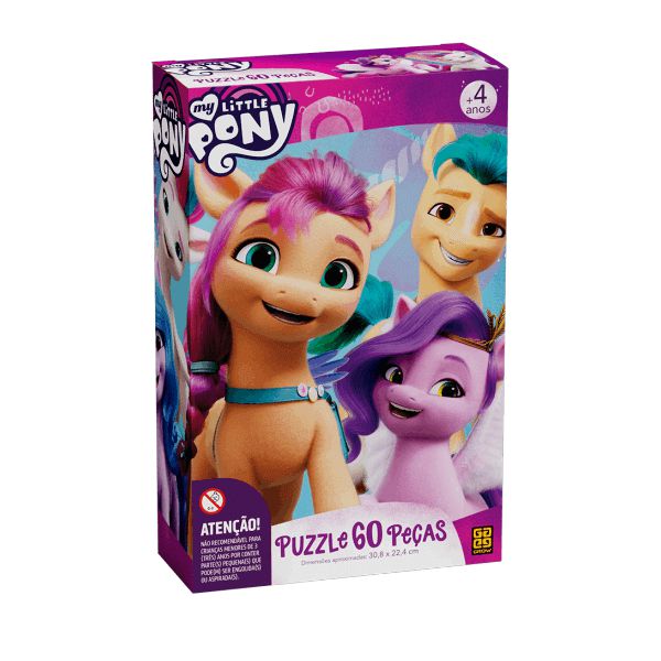 Quebra-Cabeça 60 Peças My Little Pony Grow