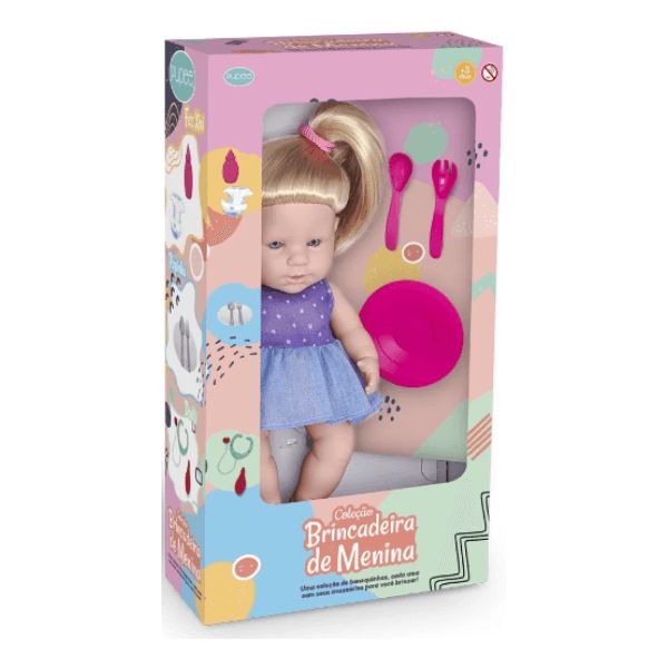 Boneca Brincadeira de Menina Papinha Pupee
