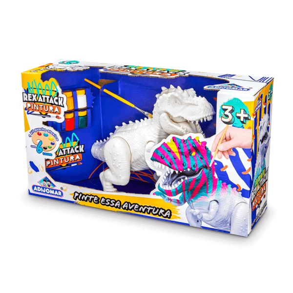 Dinossauro para Pintar Rex Attack Adijomar