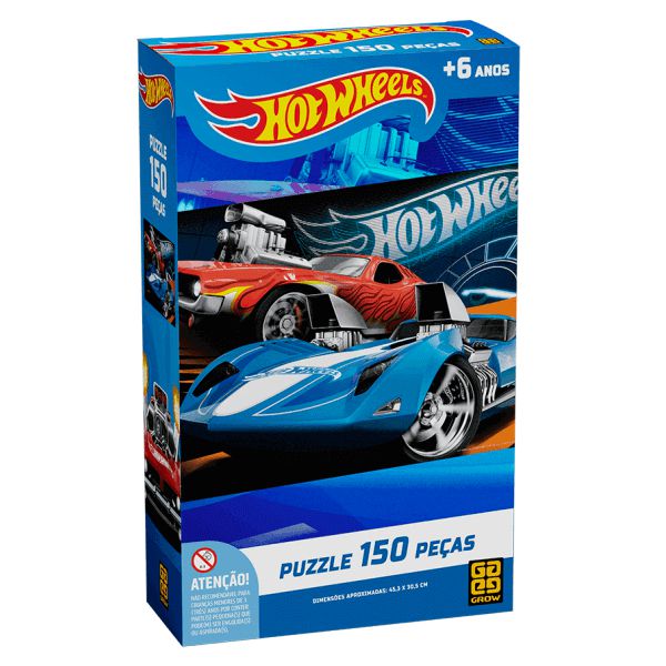 Quebra-Cabeças 150 Peças Hotwheels Grow