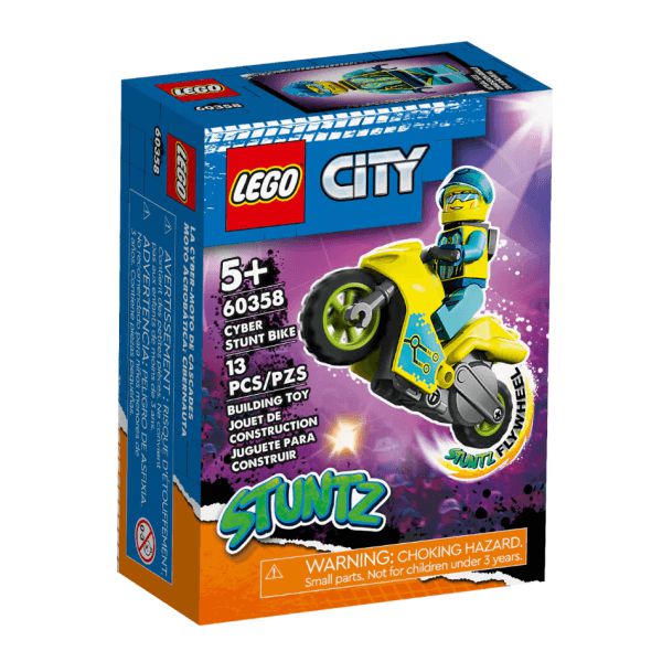 Lego City Blocos de Montar 13 Peças Cybermoto Acrobacias Stuntz