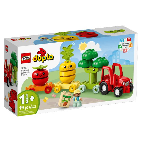 Lego Duplo Blocos de Montar 19 Peças Trator de Verduras e Frutas