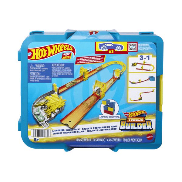 Pista Hotwheels Track Builder Lightning Boost Mattel