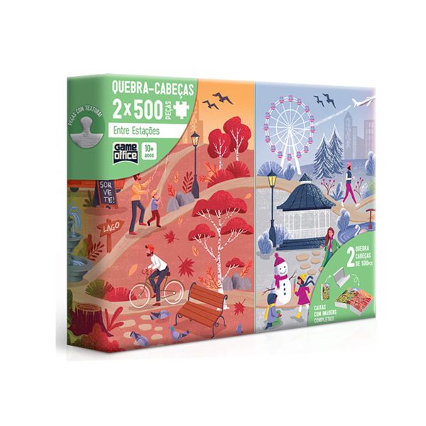 Quebra-Cabeças 2x 500 Peças Entre Estações Toyster