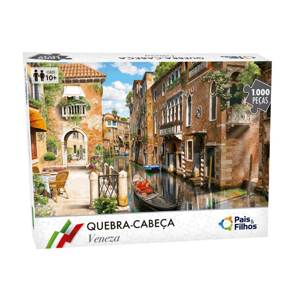 Quebra-Cabeça Veneza 1000 Peças Pais e Filhos