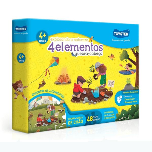 Quebra-Cabeça Explorando a Natureza 4 Elementos Toyster