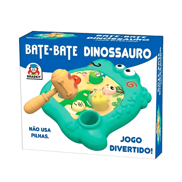 Jogo de Mesa Bate-Bate Dinossauro Braskit