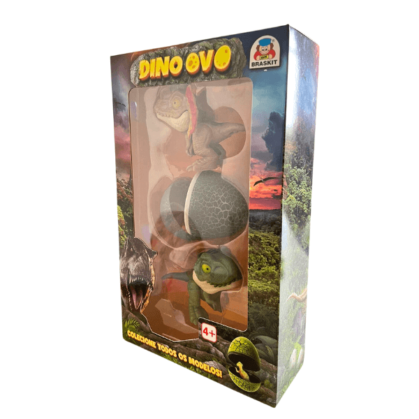 Dino Ovo com 2 Dinossauros Braskit